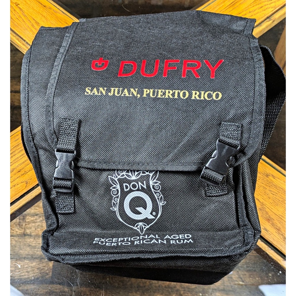 Don Q Dufry San Juan Puerto Rico Rum Advertising Shoulder Bag Black/Red